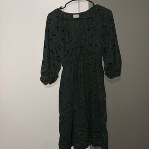 Universal Thread Green Bishop Sleeve Sundress